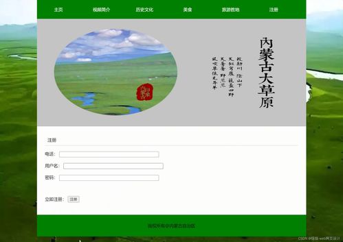 內蒙古旅游網頁設計與開發實戰 HTML5、CSS、JS實例教程與項目策劃咨詢